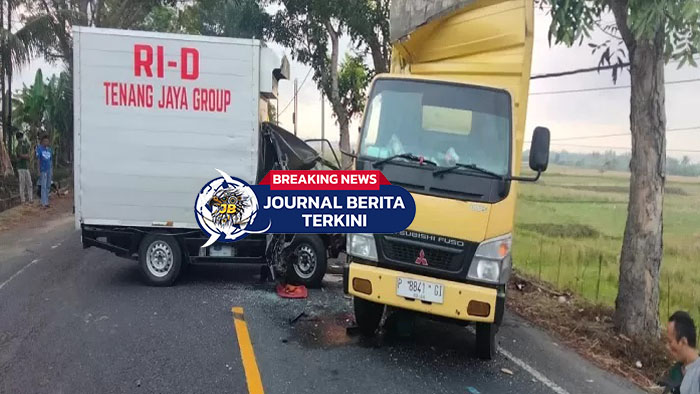 [VIDEO] Kecelakaan! Mobil Pikap dan Truk Canter di Jalan Raya