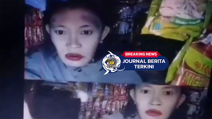 [VIDEO] Makin Jelas Wajahnya! Pelaku Pencurian di Toko Grosir Legok Kaler Coba Matikan CCTV
