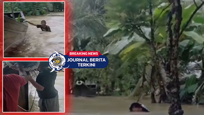 [VIDEO] Momen Haru Ayah Evakuasi Keluarganya yang Terjebak Banjir di Aceh