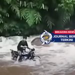 [VIDEO] Motor Hanyut Pemuda Selamat! Aksi Nekat Seberangi Sungai Berarus Deras