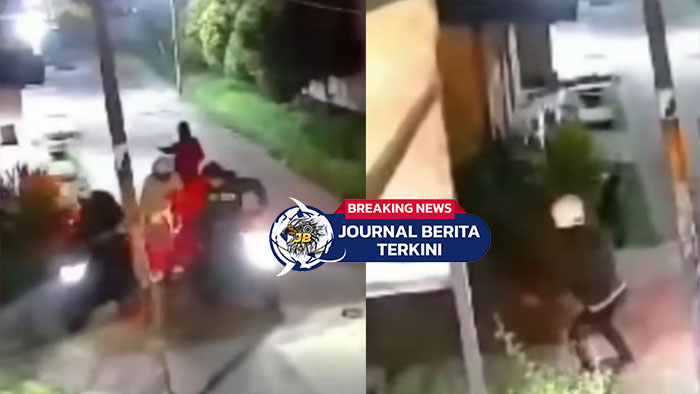 [VIDEO] Pelaku Gagal Bawa Motor! Aksi Dugaan Percobaan Begal di Helvetia