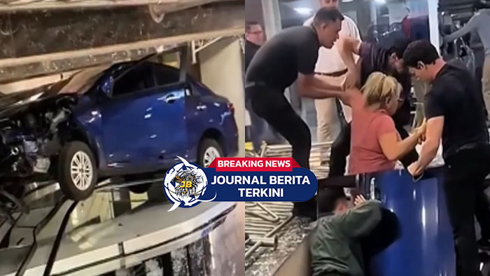 [VIDEO] Pengemudi Akui Pedal Gas Macet! Mobil Lansia Tabrak Fuente Shopping Centre di Paraguay