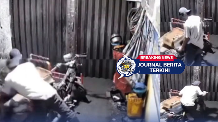 [VIDEO] Viral! Aksi Pencurian Becak Motor di Bengkel Medan Terekam Kamera di Kawasan Asam Kumbang, Medan