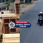 [VIDEO] Aksi Cepat Pemotor Selamatkan Pekerja yang Tertimpa Lemari