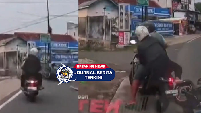 [VIDEO] Terekam Kamera Ambulans! Insiden Lalu Lintas di Belokan Gajah Barong