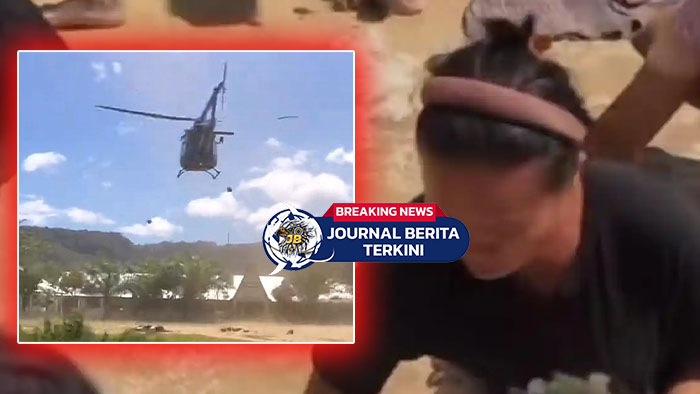 [VIDEO] Warga Taput Protes Bantuan Beras yang Dijatuhkan dari Helikopter